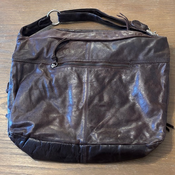 Tano Rich Brown Leather Messenger Bag - Picture 2 of 5